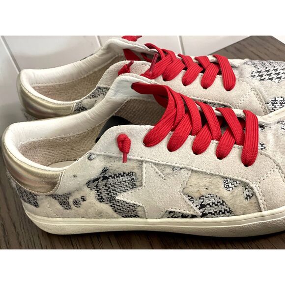 Steve Madden Star Court Philosophy Sneaker Women's Size 7.5 M Textile Cowhide - Picture 16 of 16